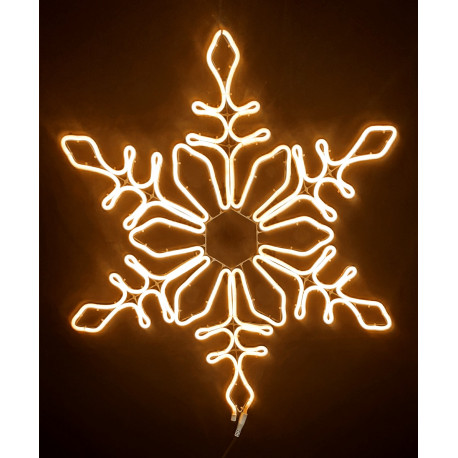 ozdoba VO-NEON LED MN1759  snowflake (vločka teplá-biela) 78x78cm (2017)
